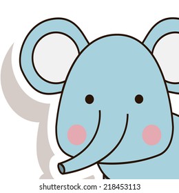 Animal design over white background, vector illustration