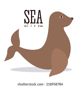 Animal design over white background, vector illustration