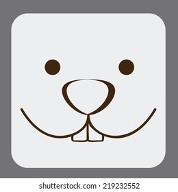 Animal design over white background, vector illustration