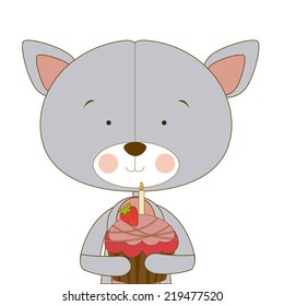 Animal design over white background, vector illustration