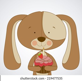 Animal design over white background, vector illustration