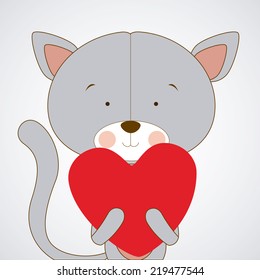 Animal design over white background, vector illustration