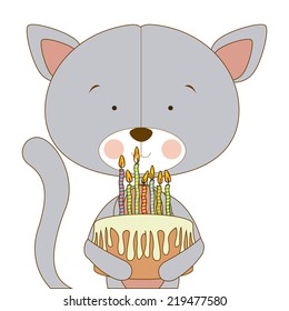 Animal design over white background, vector illustration