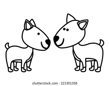 Animal design over white background, vector illustration