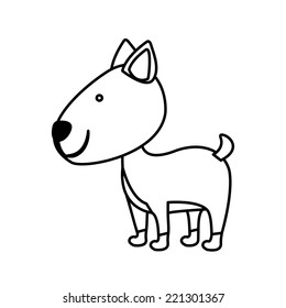 Animal design over white background, vector illustration