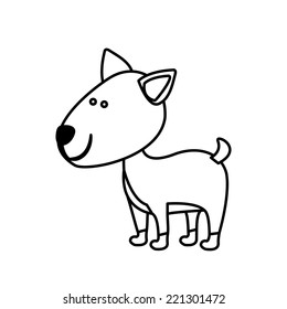 Animal design over white background, vector illustration