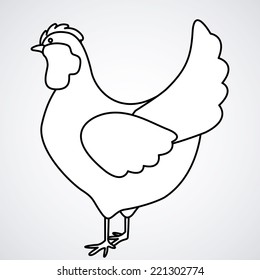 Animal design over white background, vector illustration