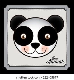 Animal design over white background, vector illustration