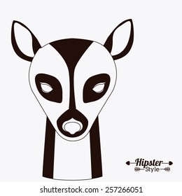 Animal design over white background, vector illustration.