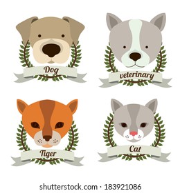 Animal design over white background,vector illustration