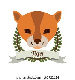 Animal design over white white background,vector illustration