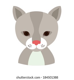 Animal design over white background,vector illustration
