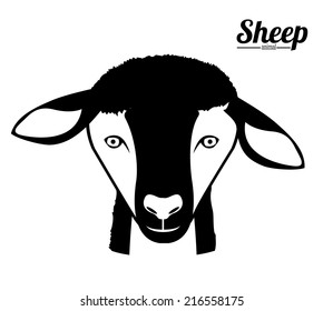 Animal design over yellow background, vector illustration