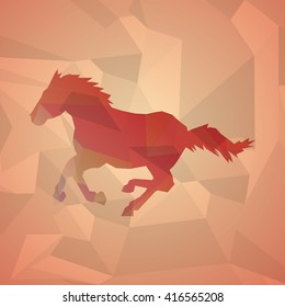 Animal design. Polygon concept. Shape and Origami icon, vector illustration
