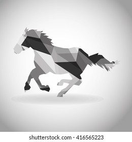 Animal design. Polygon concept. Shape and Origami icon, vector illustration