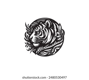 Animal design Tiger art  for vector file. 