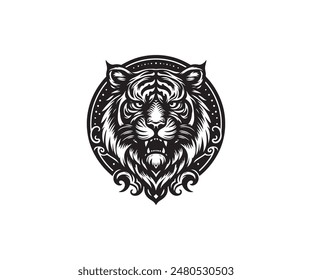 Animal Design Tiger Art für Vektorgrafik-Datei. 