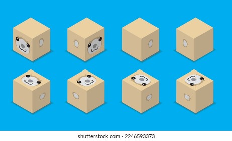 Animal Dice 3D Character Animal Alpaca Cartoon Vector