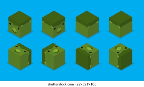 Animal Dice 3D Character Animal Dinosaur Pachycephalosaurus Cartoon Vector