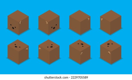 Animal Dice 3D Character Animal Wombat Cartoon Vector
