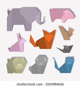 animal Digital Crafts set icons