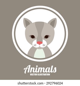 Animal digital design, vector illustration eps 10