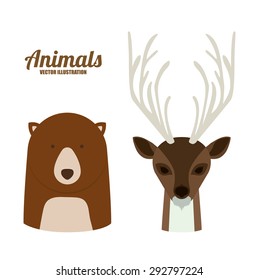 Animal digital design, vector illustration eps 10