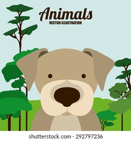 Animal digital design, vector illustration eps 10