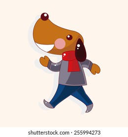 animal dog cartoon theme elements