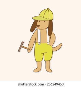 animal dog cartoon theme elements
