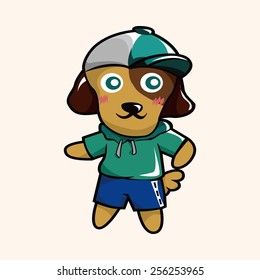 animal dog cartoon theme elements