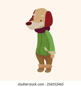 animal dog cartoon theme elements