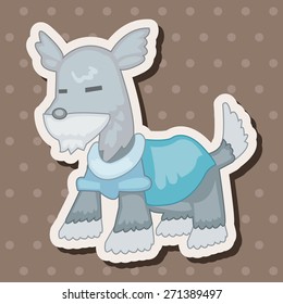 animal dog cartoon theme elements