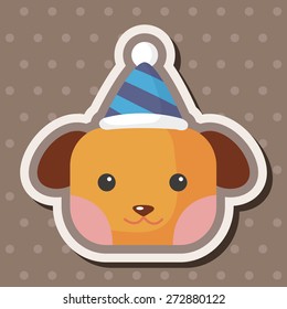 animal dog cartoon theme elements
