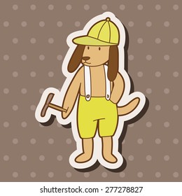 animal dog cartoon theme elements