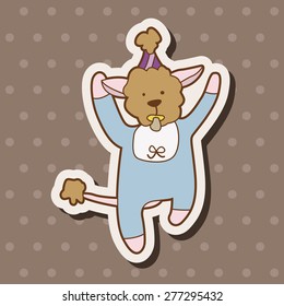 animal dog cartoon theme elements