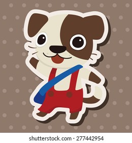 animal dog cartoon theme elements
