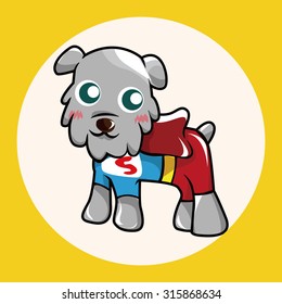 animal dog cartoon theme elements