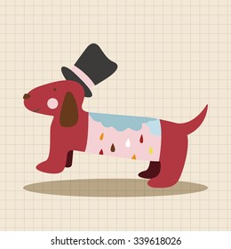 animal dog cartoon theme elements