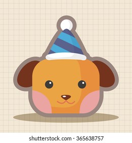 animal dog cartoon theme elements