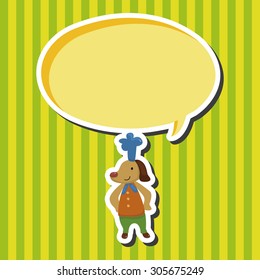 animal dog chef cartoon theme elements