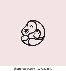 animal dog child huge love