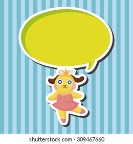 animal dog dancing cartoon theme elements