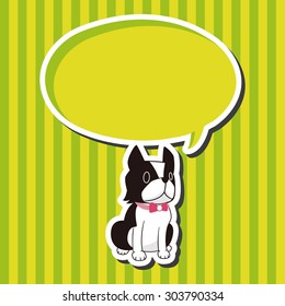 Animal dog flat icon elements, eps10