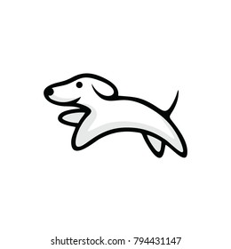 animal dog logo vector