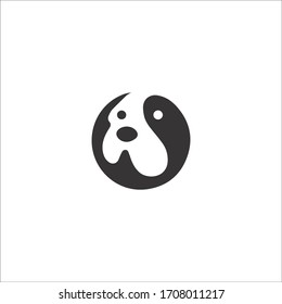 Animal dog logo vector design template