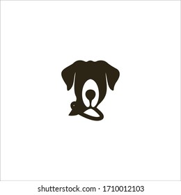 Animal dog logo vector design template