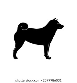 animal, dog, silhouette, vector, black, mammal, illustration,