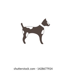 animal dog vector icon flat