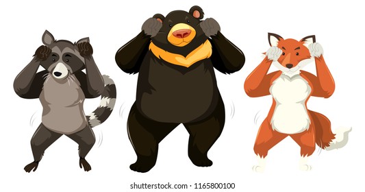 Animal doing shmoney dance illustration